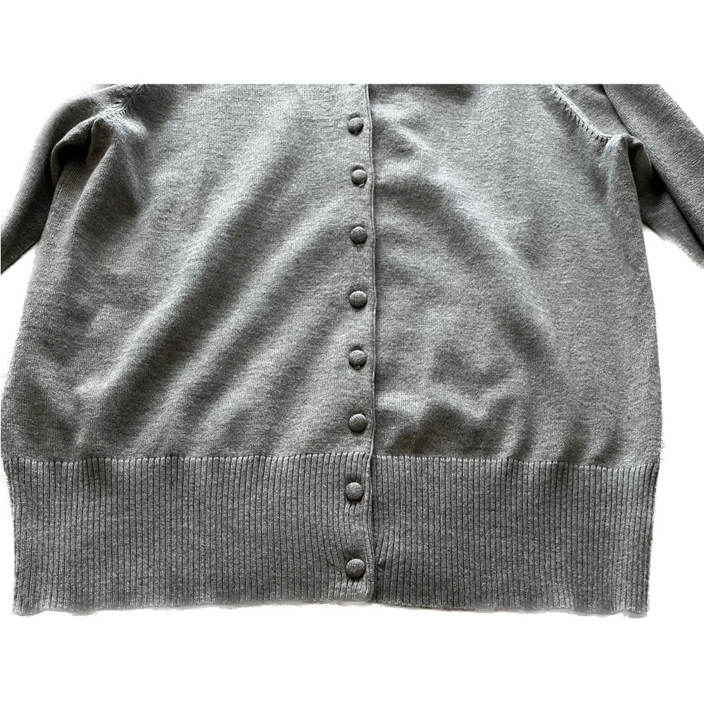 Grace Elements Petite. Gray 3/4 Length Sleeve Swe… - image 7